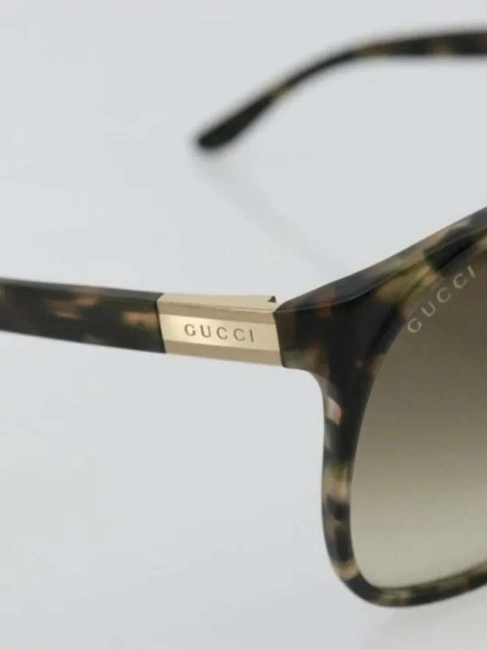 GUCCI Sunglasses plastic Brown Auth 179325A